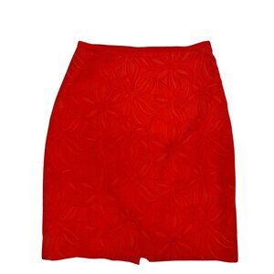 Bright Red Floral The Limited Skirt Size 4